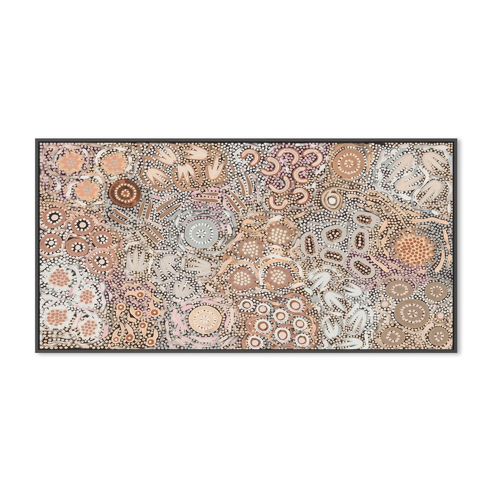 wall-art-print-canvas-poster-framed-My Great Great Grandmothers Land, Style A, Mocha Colour , By Azeza Possum-3