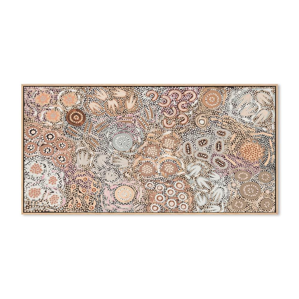 wall-art-print-canvas-poster-framed-My Great Great Grandmothers Land, Style A, Mocha Colour , By Azeza Possum-4