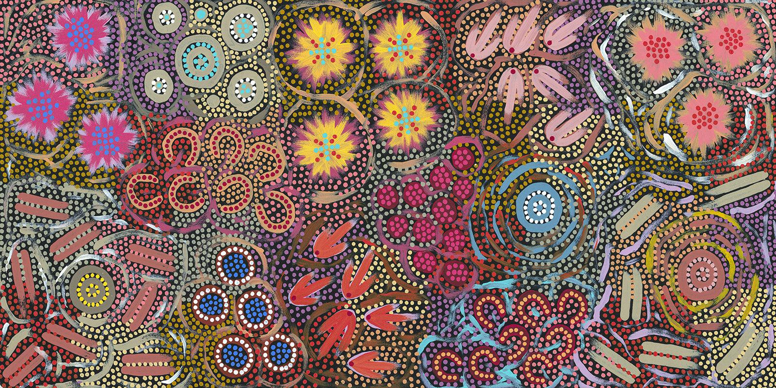 My Great Grandmothers Land Style B By Azeza Possum Aboriginal Painting Print