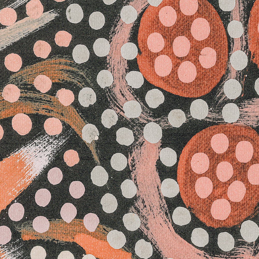 My Great Grandmothers Land Style B Pastel Neutral Colour By Azeza Possum Aboriginal Painting Print