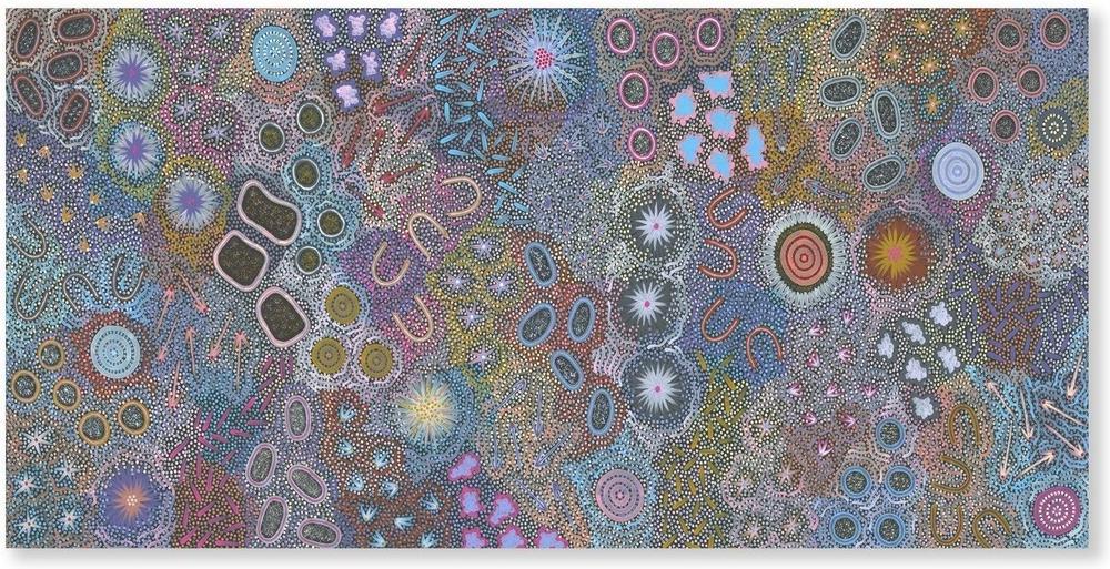 wall-art-print-canvas-poster-framed-My Great Great Grandmothers Land, Style D, Original Colour-by-Azeza Possum-Gioia Wall Art