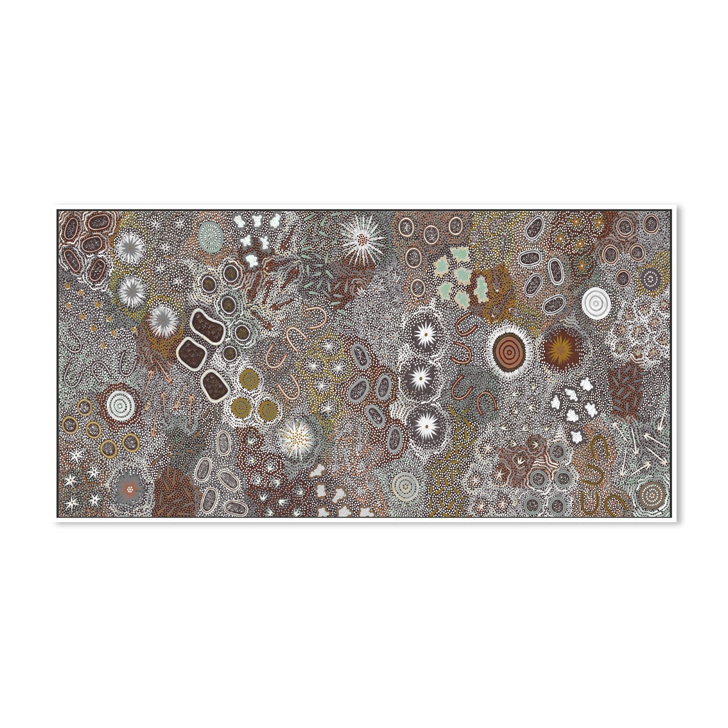 wall-art-print-canvas-poster-framed-My Great Great Grandmothers Land, Style E, Brown Tone , By Azeza Possum-5