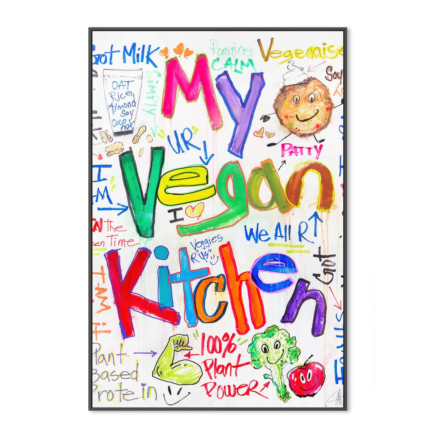 wall-art-print-canvas-poster-framed-My Vegan Kitchen , By Filippoloco-3