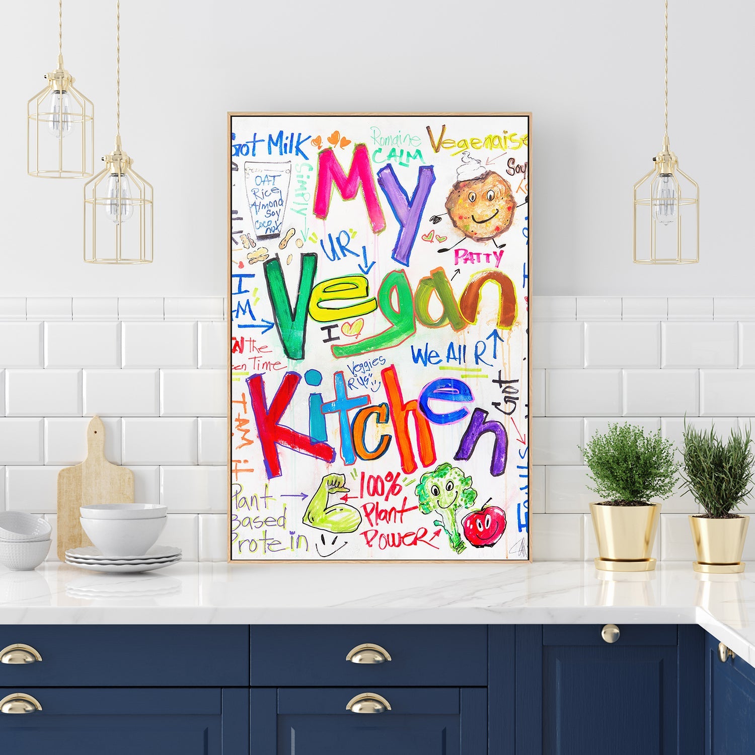 wall-art-print-canvas-poster-framed-My Vegan Kitchen , By Filippoloco-7