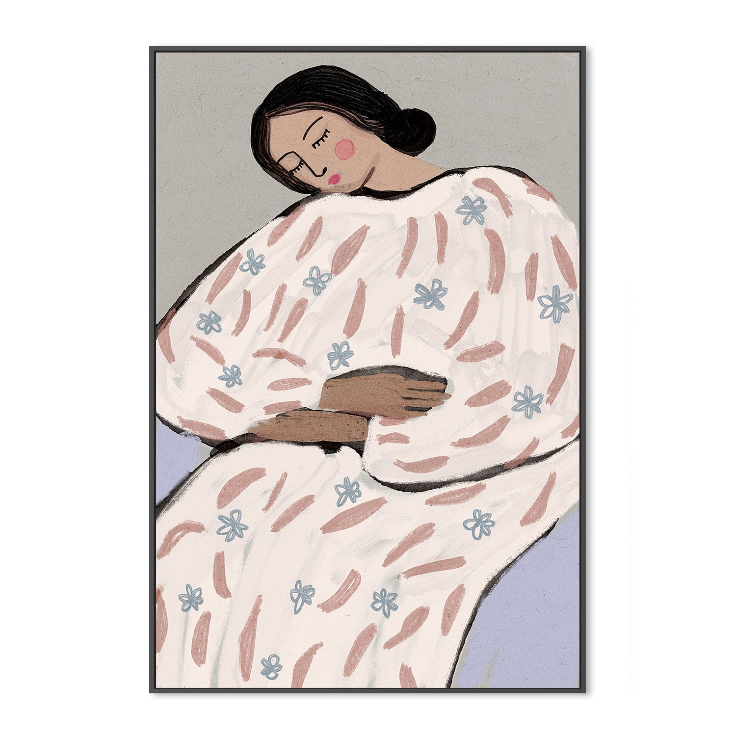 wall-art-print-canvas-poster-framed-Napping beauty-3