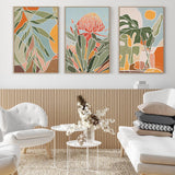 wall-art-print-canvas-poster-framed-Native Botanics, Style B, Set Of 3-by-Junia Kall-Gioia Wall Art