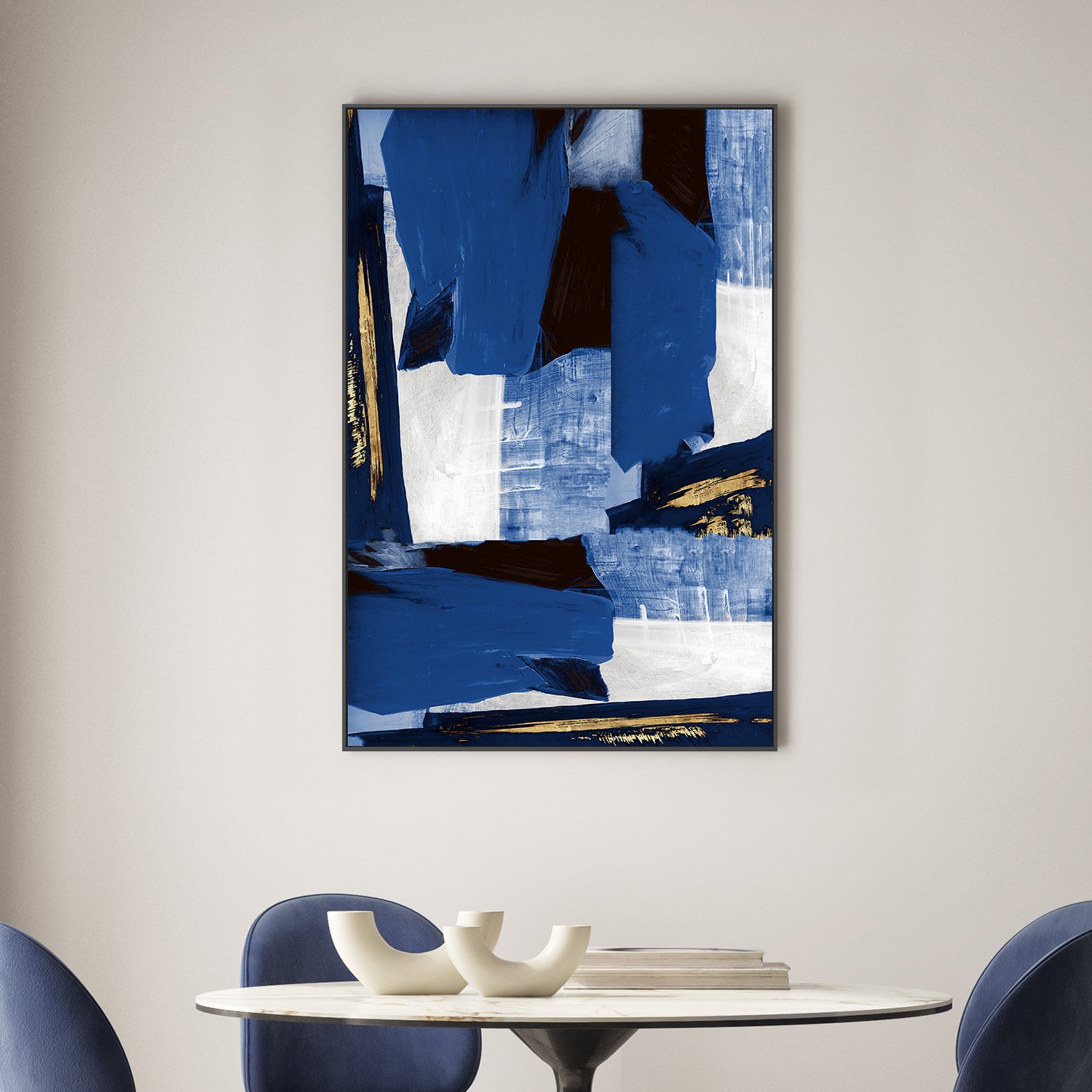 wall-art-print-canvas-poster-framed-Navy Gold Shapes-2