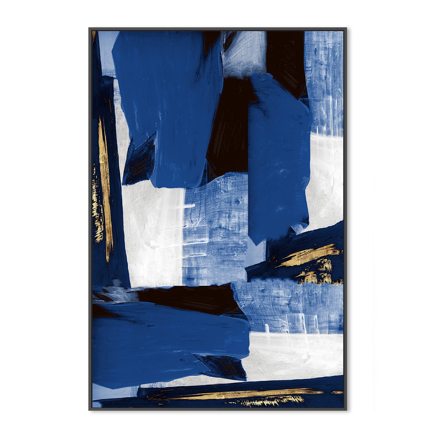 wall-art-print-canvas-poster-framed-Navy Gold Shapes-3