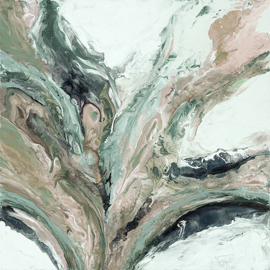 wall-art-print-canvas-poster-framed-Neon Vibe, Green-1