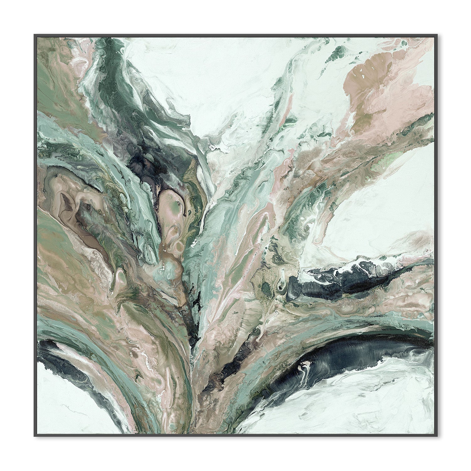 wall-art-print-canvas-poster-framed-Neon Vibe, Green-3