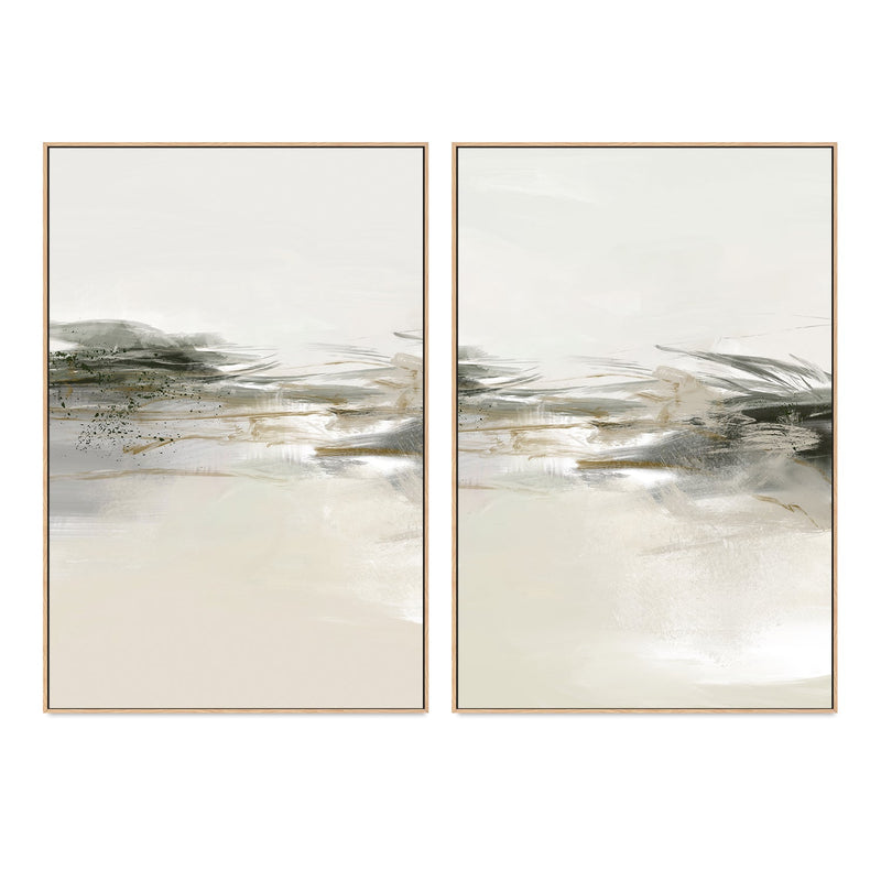 wall-art-print-canvas-poster-framed-Neutral Acrylic, Style A & B, Set Of 2 , By Karine Tonial Grimm-4
