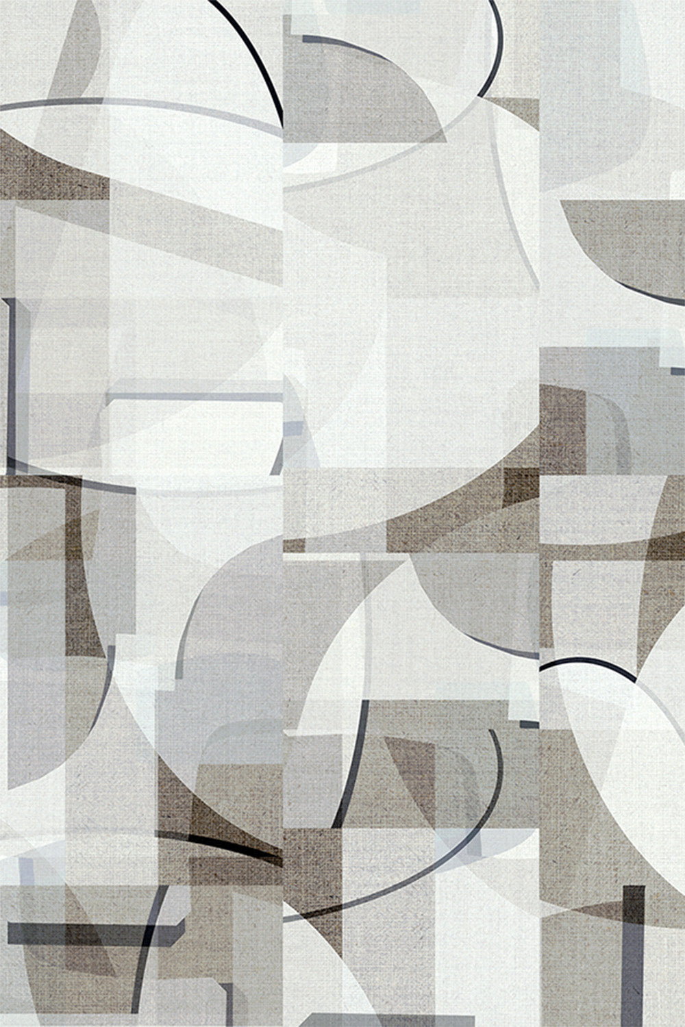 wall-art-print-canvas-poster-framed-Neutral Curves, Style G-1