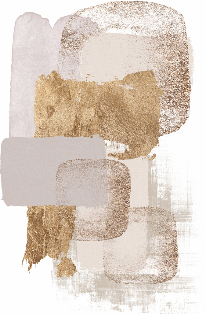 Neutral Gold, Style A , By Sally Ann Moss Wall Art Print Framed