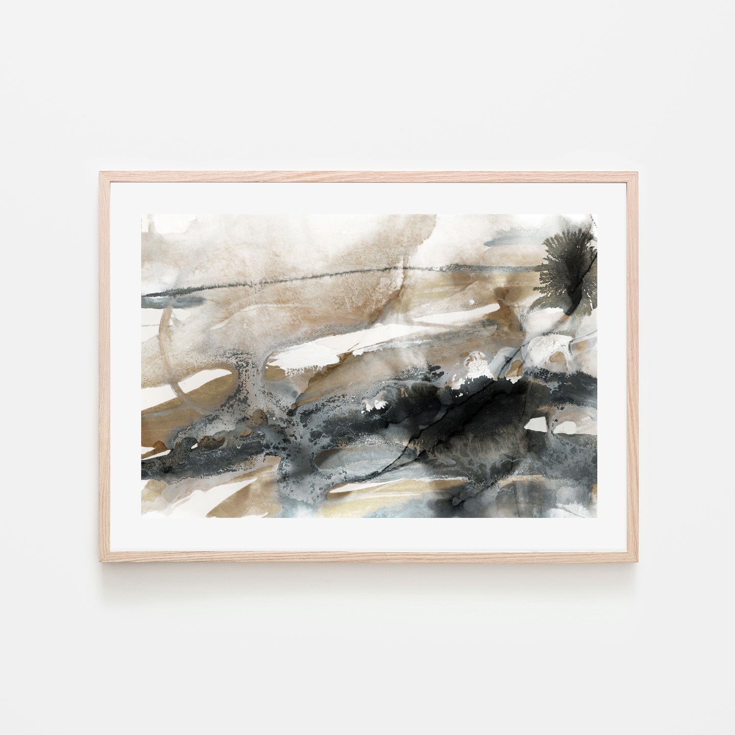 wall-art-print-canvas-poster-framed-Neutral Ink, Style B , By Nina Blue-6