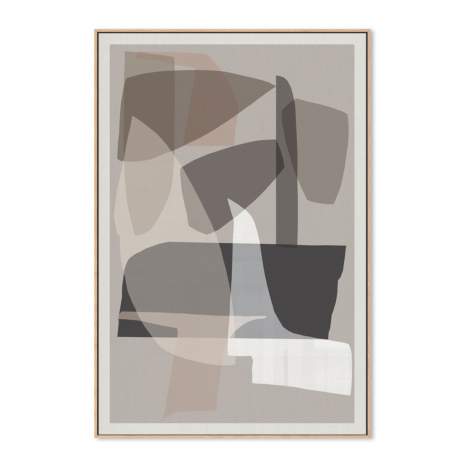 wall-art-print-canvas-poster-framed-Neutral Shapes, Style B-4