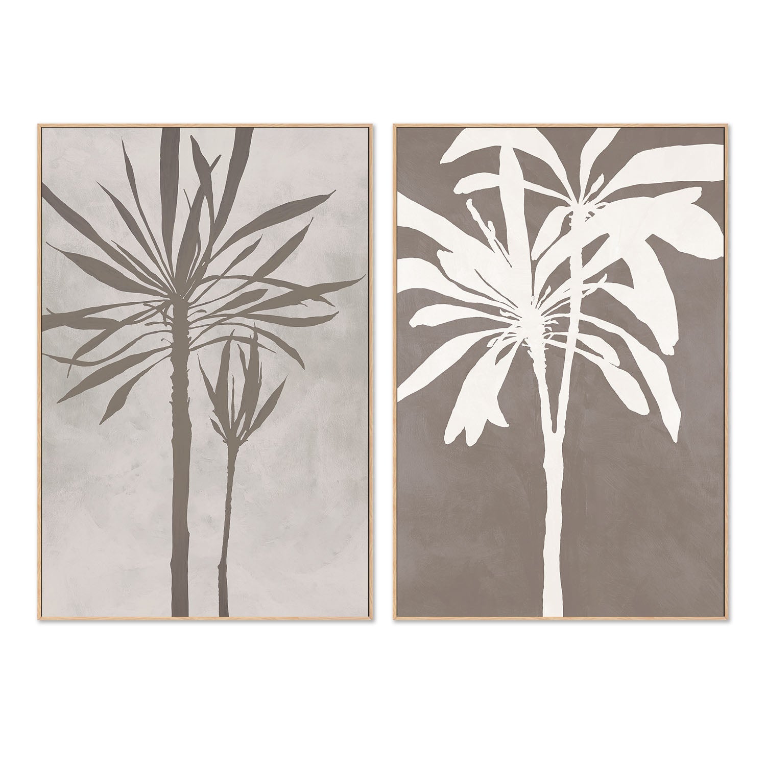 wall-art-print-canvas-poster-framed-Neutral Tree, Style A & B, Set Of 2 , By Filippoloco-4