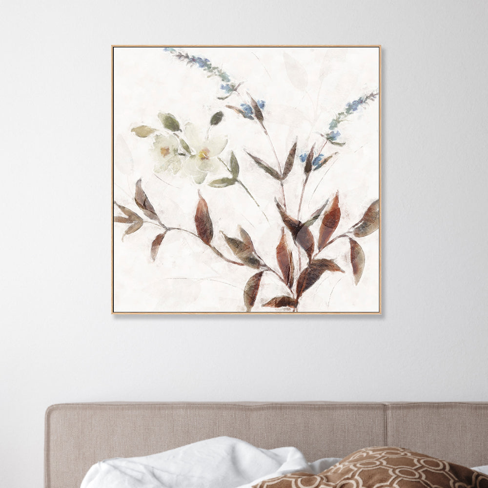 wall-art-print-canvas-poster-framed-Neutral Wild Flowers, Style B , By Nina Blue-2