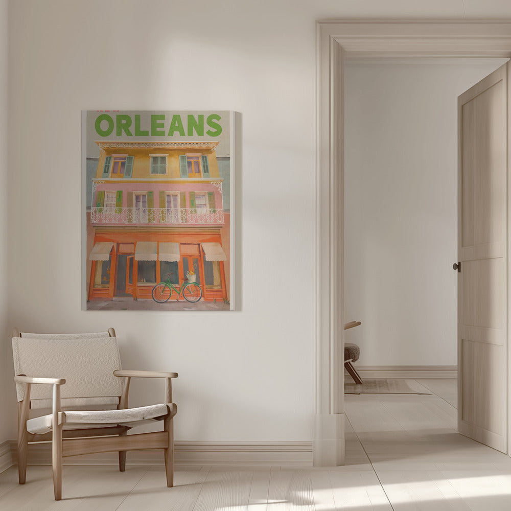 wall-art-print-canvas-poster-framed-New Orleans Louisiana Vintage Travel Poster , By Brett Gramse-6