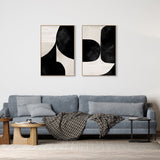 wall-art-print-canvas-poster-framed-Night Set, Set Of 2 , By Dan Hobday-by-Dan Hobday-Gioia Wall Art