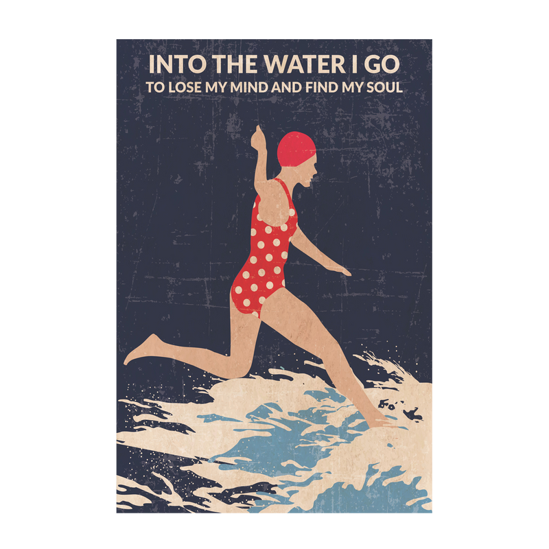 wall-art-print-canvas-poster-framed-Night Swimmer , By Jon Downer-GIOIA-WALL-ART