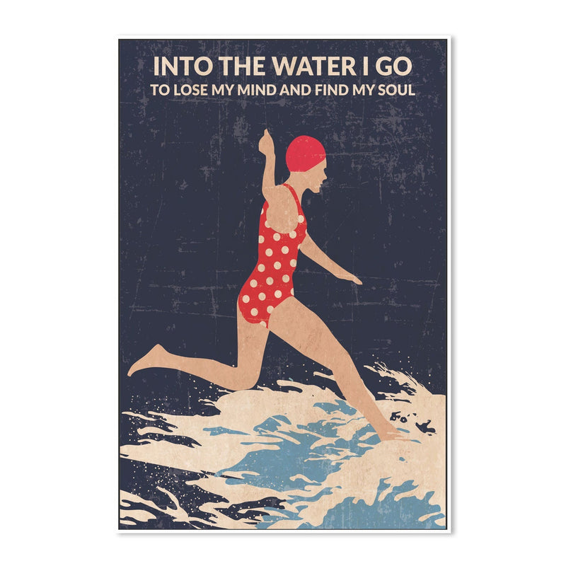 wall-art-print-canvas-poster-framed-Night Swimmer , By Jon Downer-GIOIA-WALL-ART
