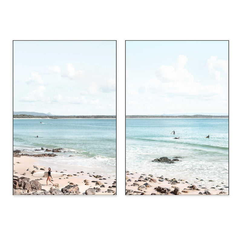 wall-art-print-canvas-poster-framed-Noosa Breeze And Paddle, Set Of 2 , By Tricia Brennan-GIOIA-WALL-ART