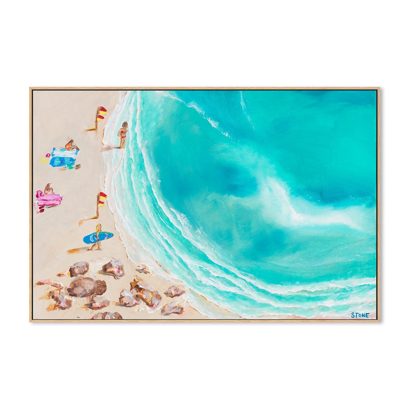 wall-art-print-canvas-poster-framed-Noosa Surf Beach, Style A , By Belinda Stone-GIOIA-WALL-ART