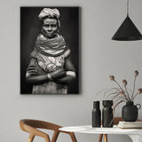 Nyangatom Woman, by Svetlin Yosifov-Gioia-Prints-Framed-Canvas-Poster-GIOIA-WALL-ART