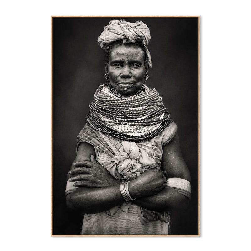 Nyangatom Woman, by Svetlin Yosifov-Gioia-Prints-Framed-Canvas-Poster-GIOIA-WALL-ART