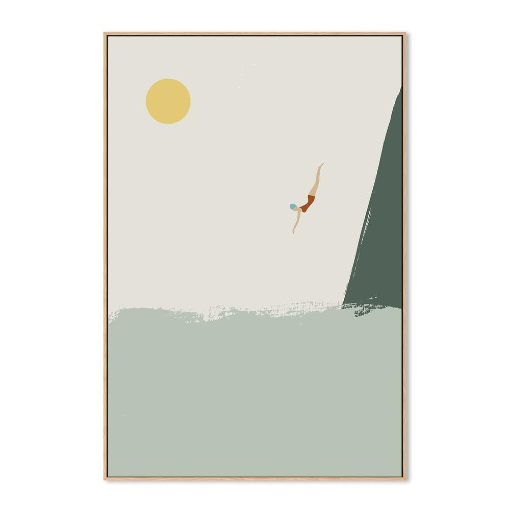 wall-art-print-canvas-poster-framed-Ocean Cliff Dive-4