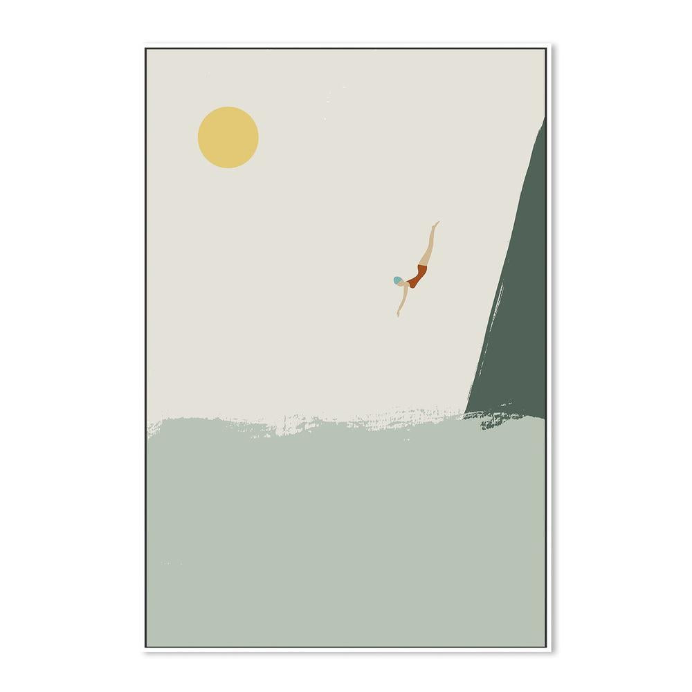 wall-art-print-canvas-poster-framed-Ocean Cliff Dive-5
