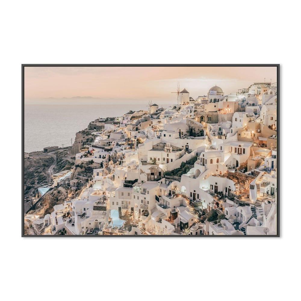 Oia, Style B, By Francesco Riccardo Iacomino-Gioia-Prints-Framed-Canvas-Poster-GIOIA-WALL-ART