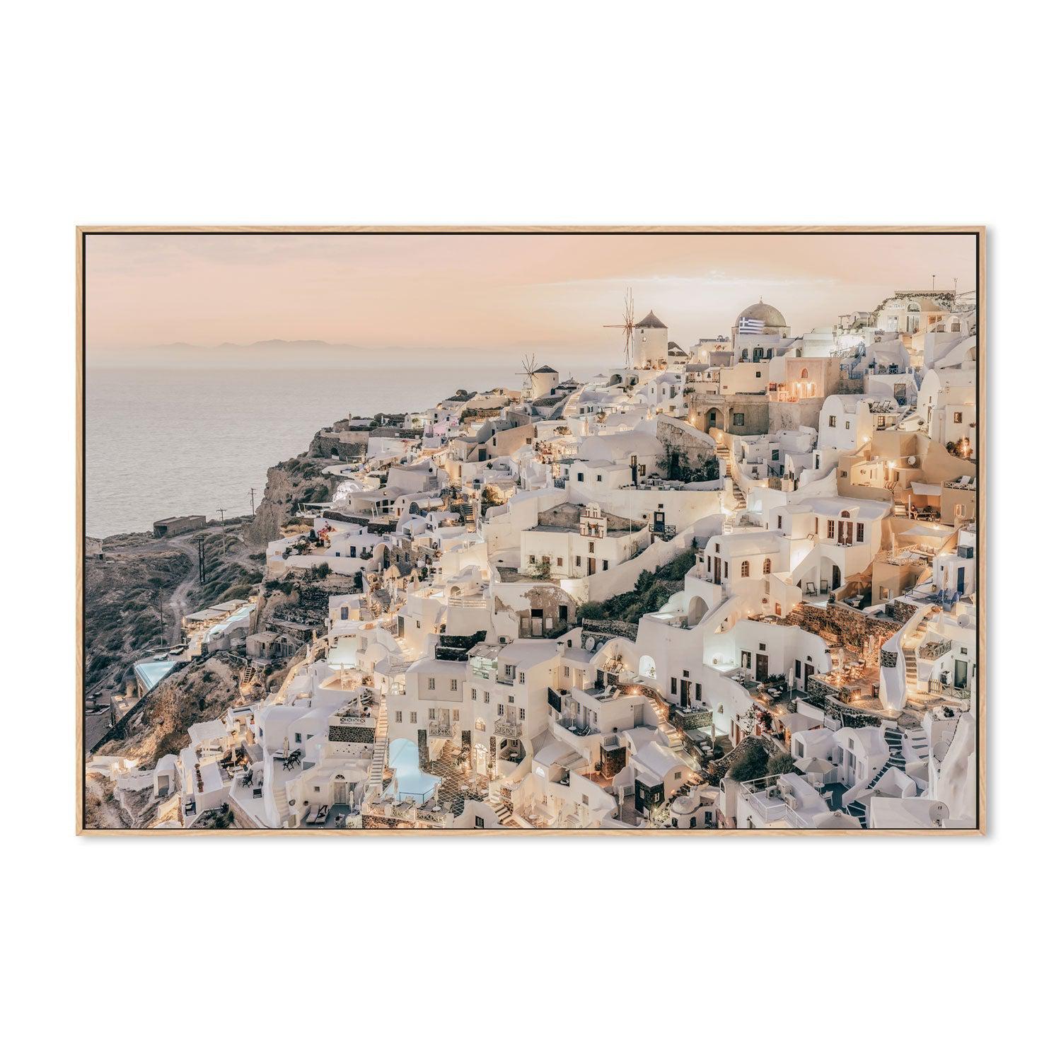 Oia, Style B, By Francesco Riccardo Iacomino-Gioia-Prints-Framed-Canvas-Poster-GIOIA-WALL-ART
