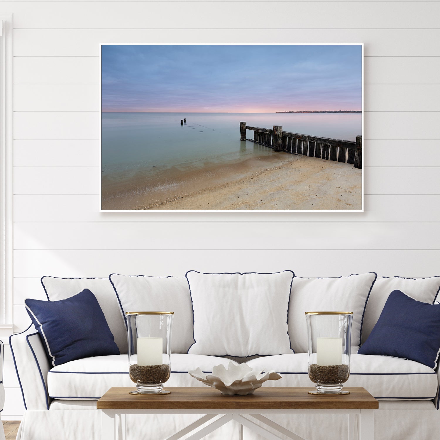 wall-art-print-canvas-poster-framed-Old Mentone pier (Melbourne)-2