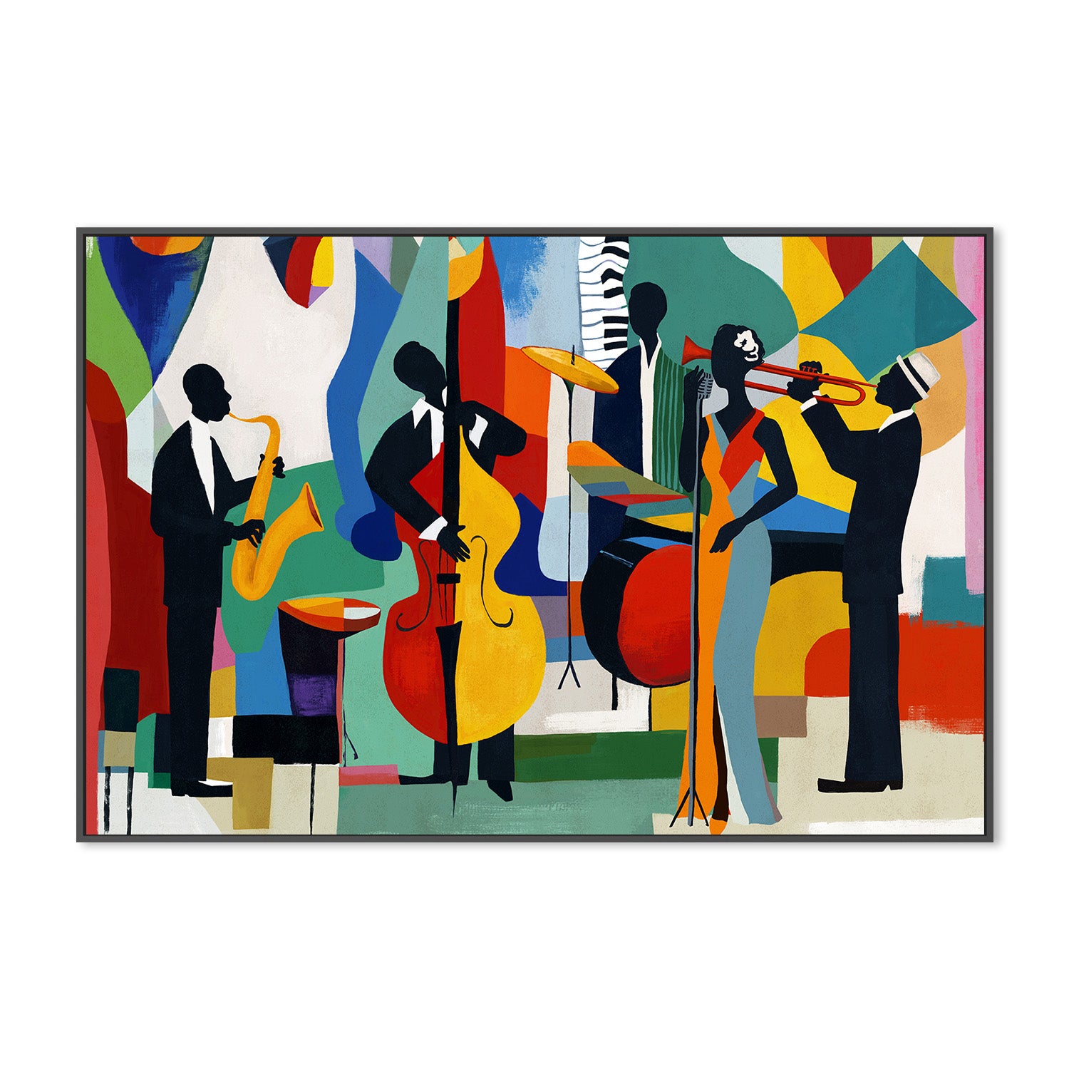 wall-art-print-canvas-poster-framed-Old Time Jazz-3