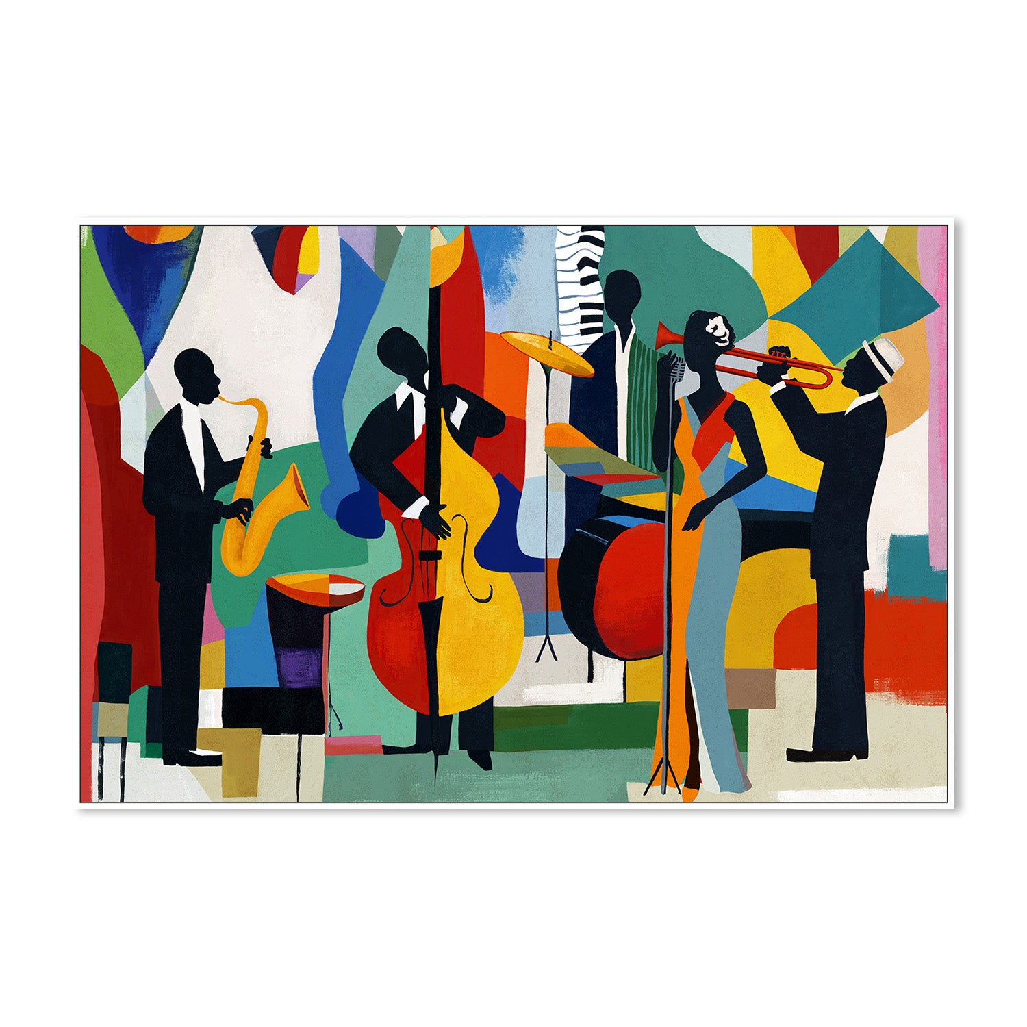 wall-art-print-canvas-poster-framed-Old Time Jazz-5