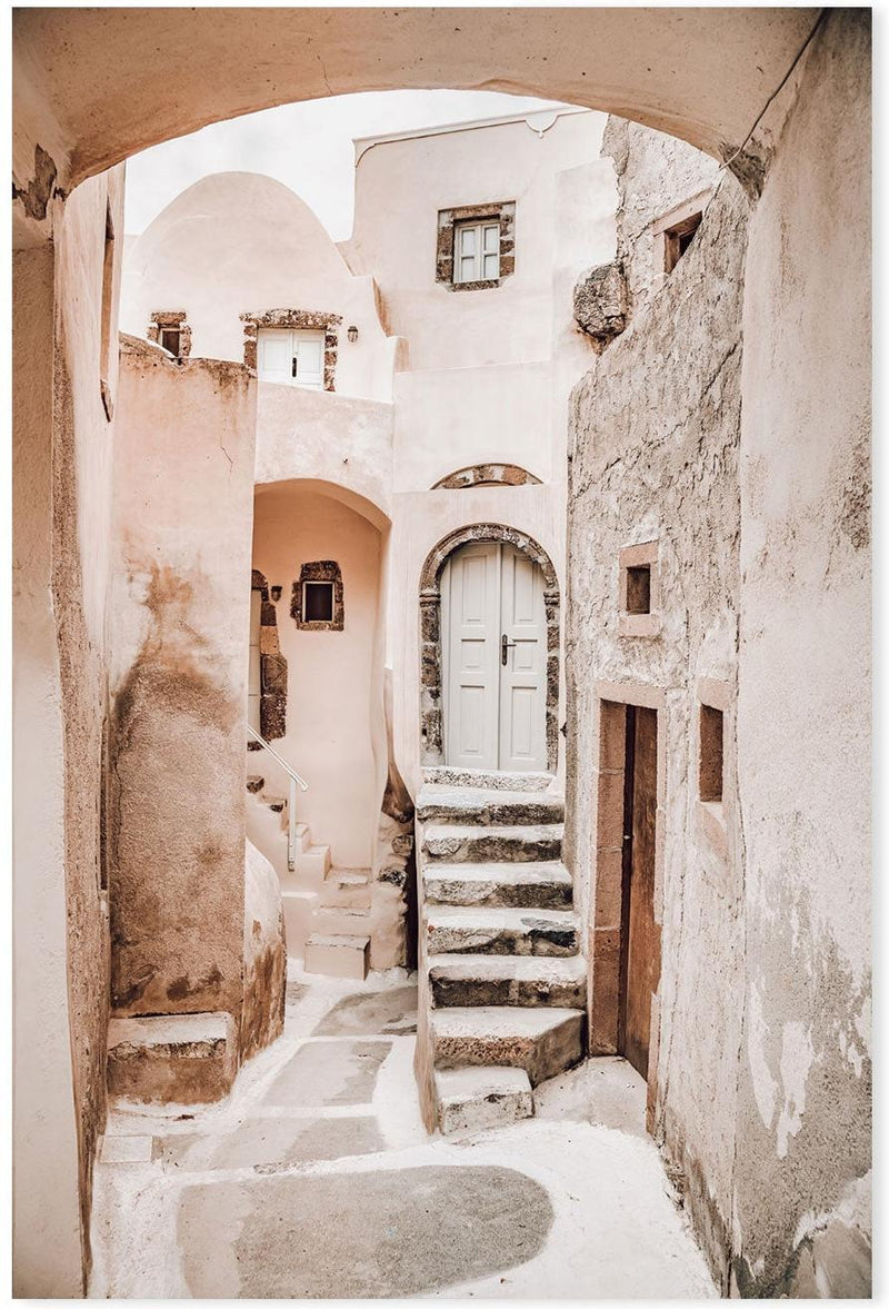 Old village of Emporio, Santorini-Gioia-Prints-Framed-Canvas-Poster-GIOIA-WALL-ART
