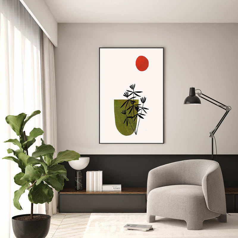 wall-art-print-canvas-poster-framed-Olive Flowers , By Ejaaz Haniff-GIOIA-WALL-ART