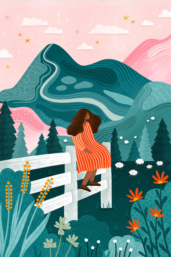 wall-art-print-canvas-poster-framed-On the Fence-1