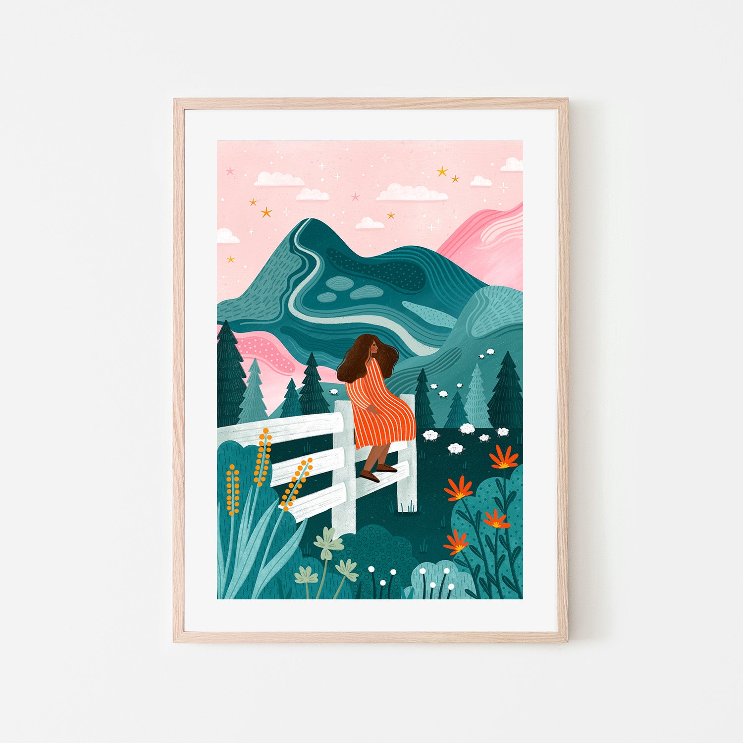 wall-art-print-canvas-poster-framed-On the Fence-6