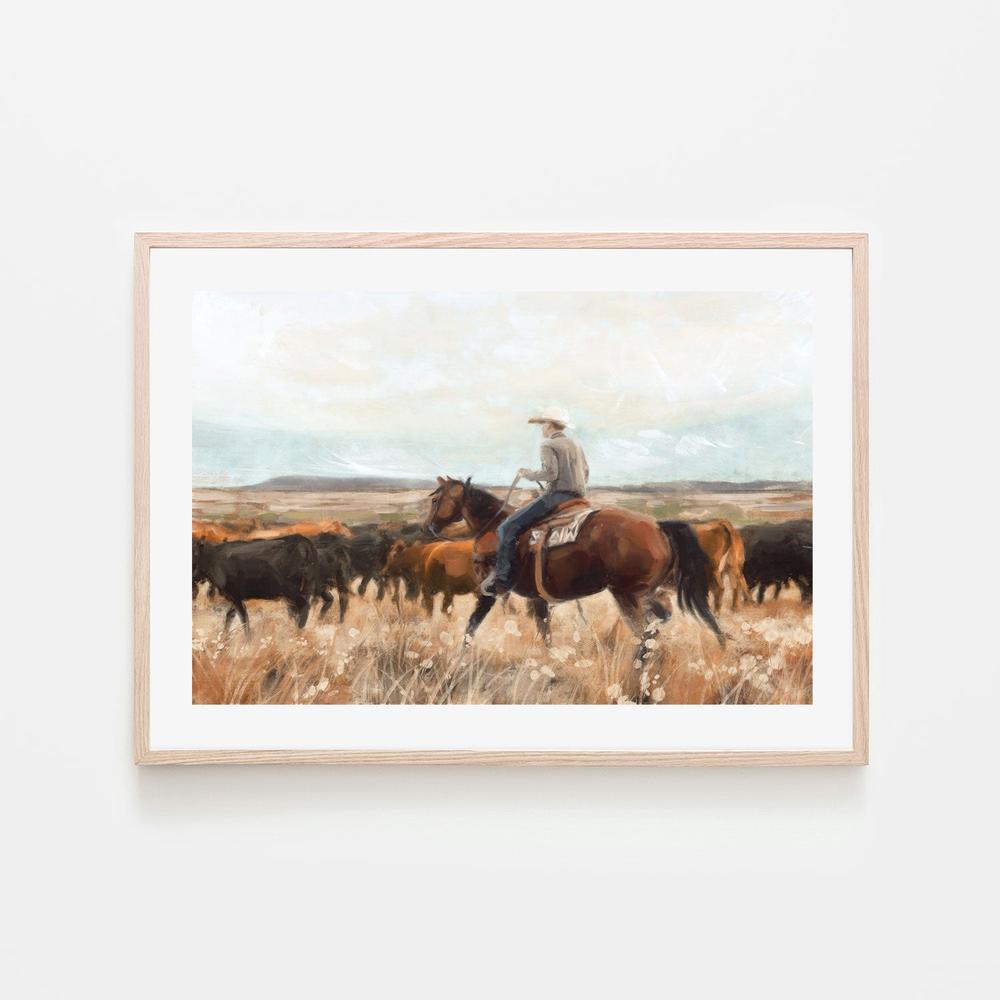 wall-art-print-canvas-poster-framed-On The Range, Style B , By Nina Blue-6