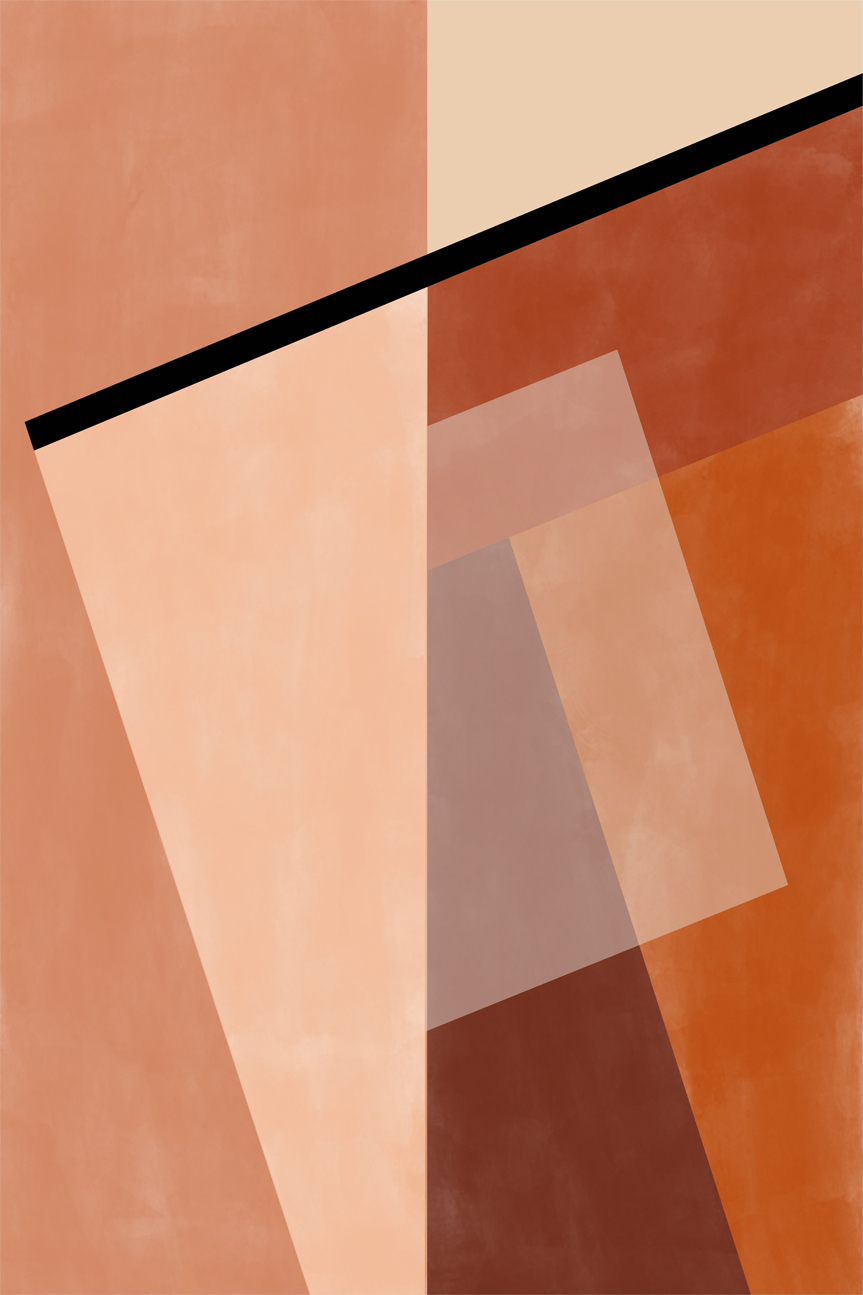 wall-art-print-canvas-poster-framed-Orange Angularity , By Elena Ristova-GIOIA-WALL-ART