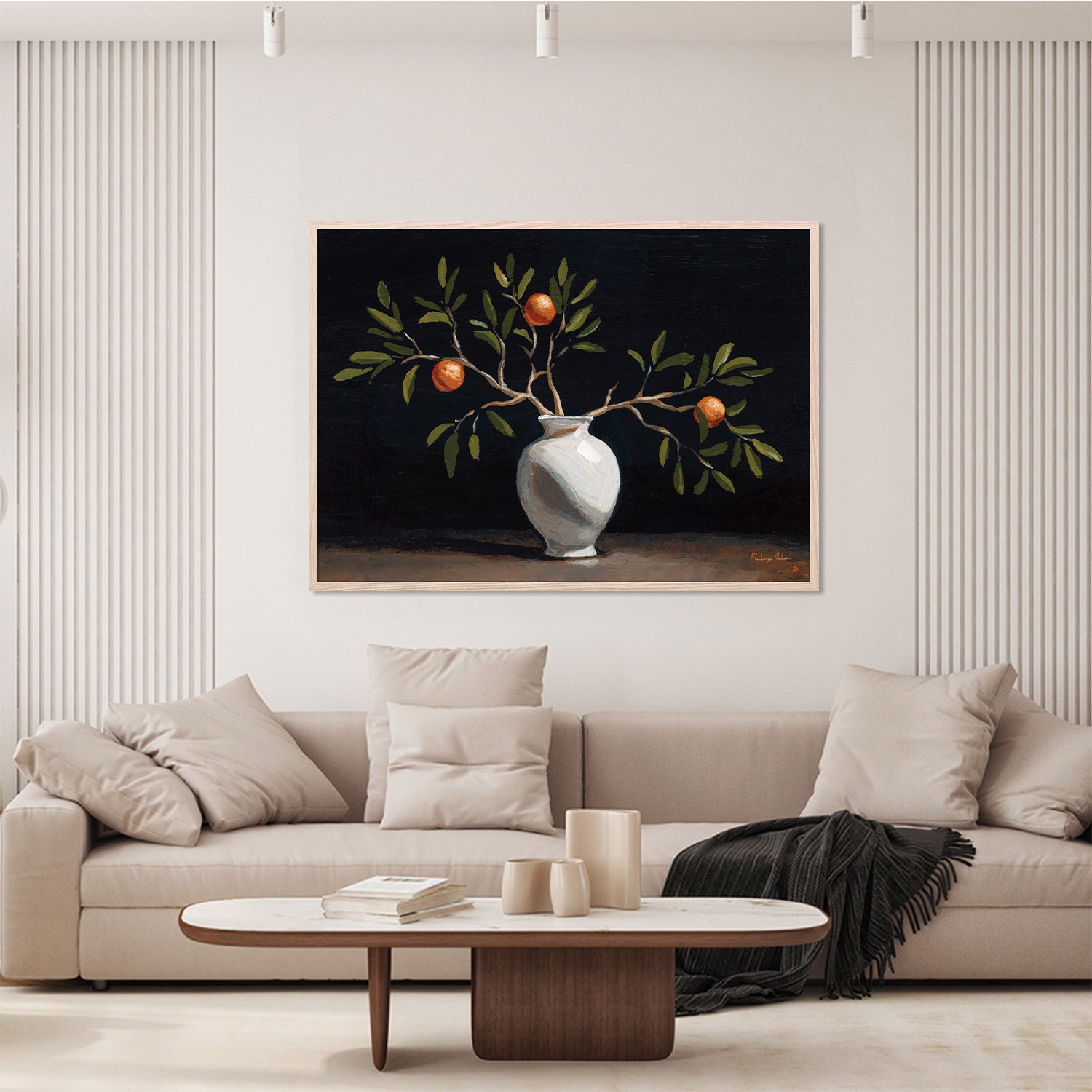 wall-art-print-canvas-poster-framed-Orange Branches Still Life-8