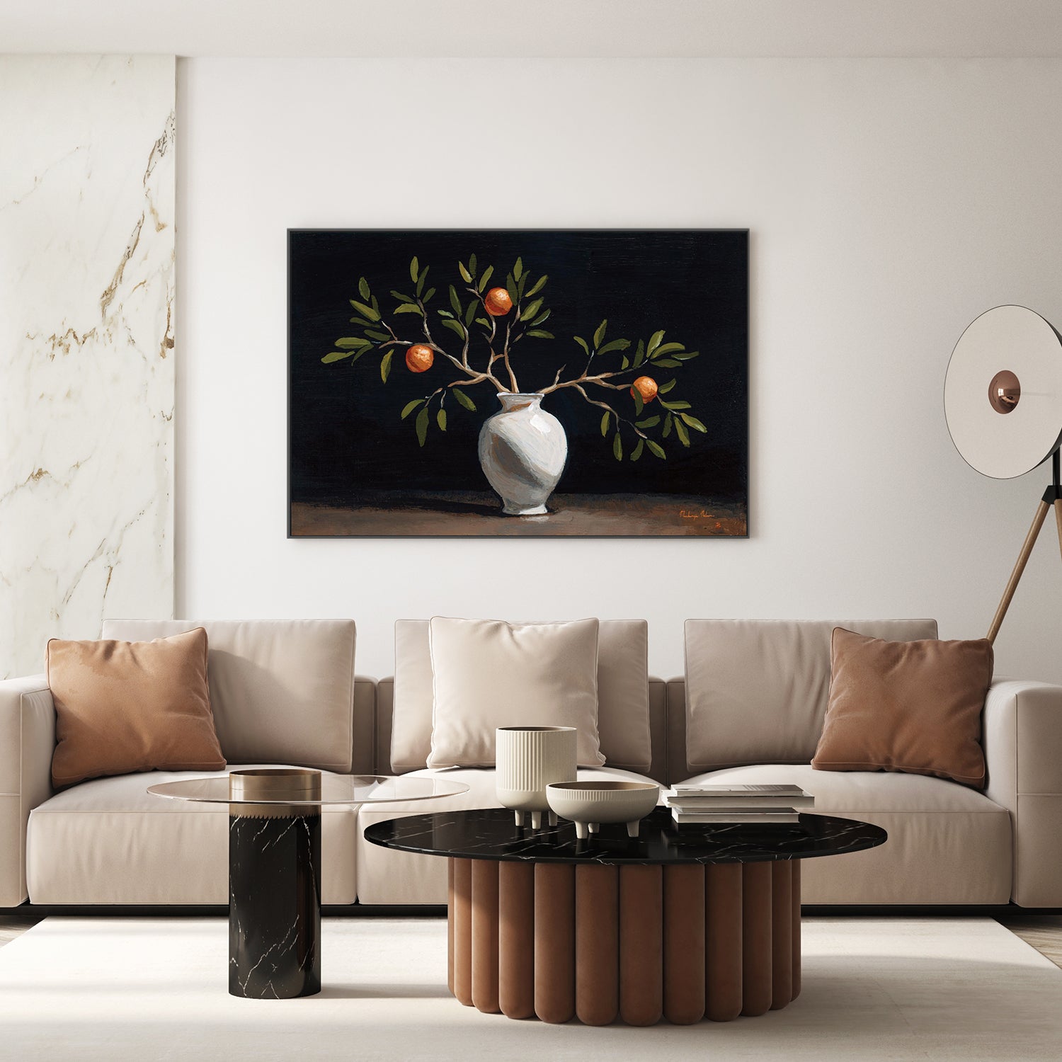wall-art-print-canvas-poster-framed-Orange Branches Still Life-9