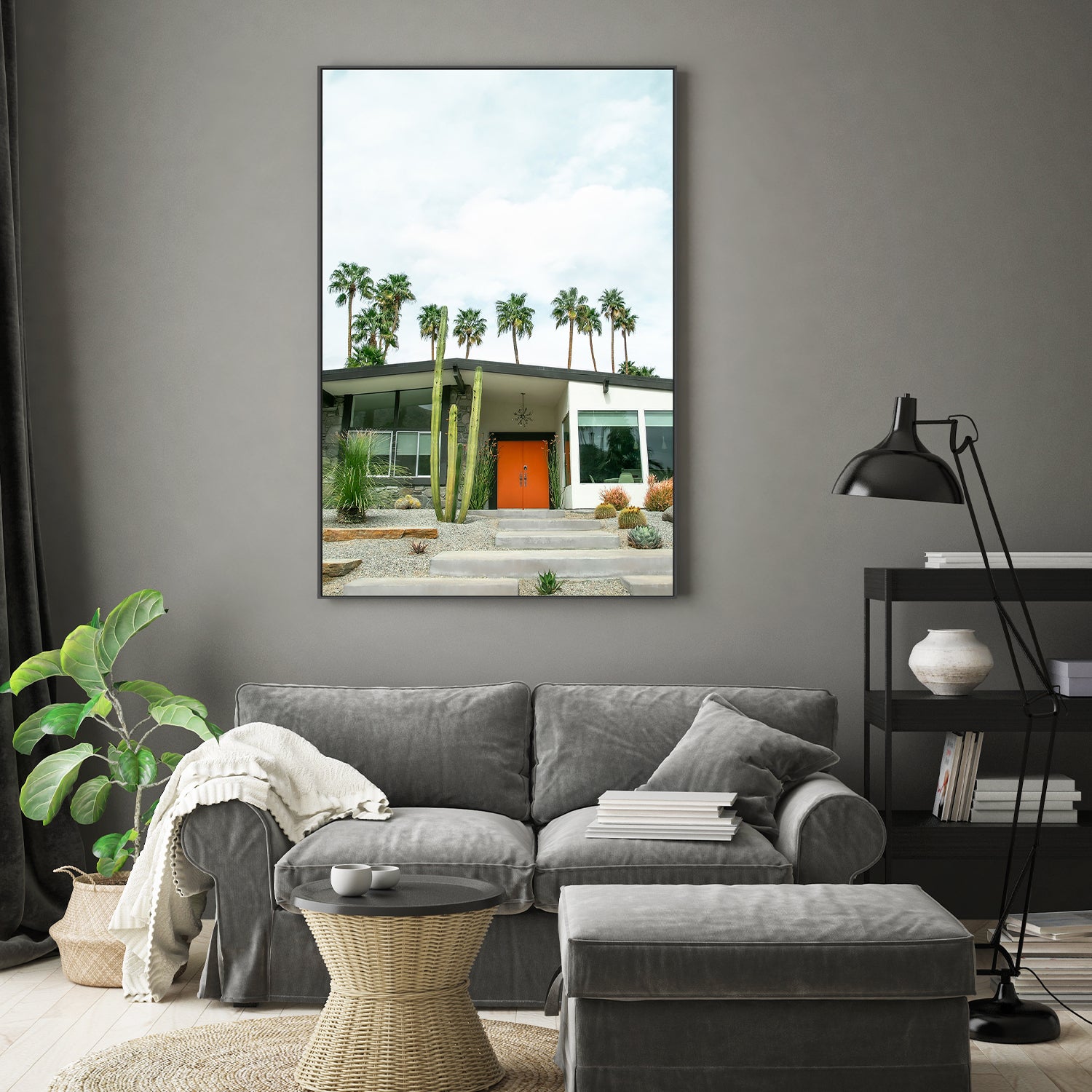 wall-art-print-canvas-poster-framed-Orange Door V , By Tricia Brennan-8