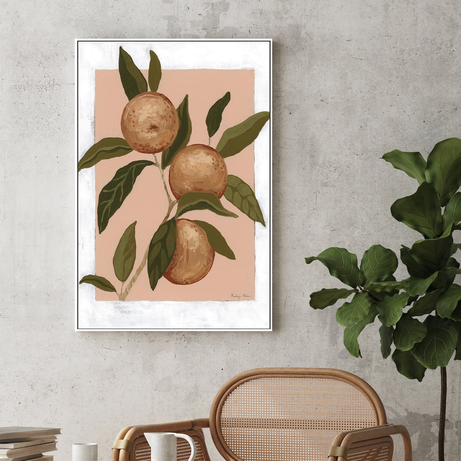wall-art-print-canvas-poster-framed-Orange Study, Style B-2