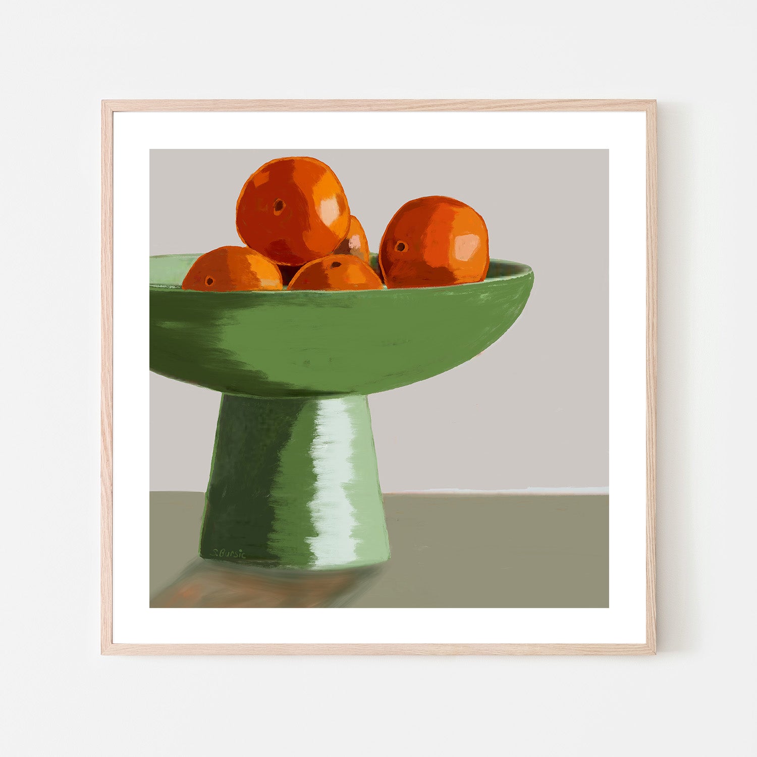 wall-art-print-canvas-poster-framed-Oranges Green Bowl, Style A , By Sharyn Bursic-6