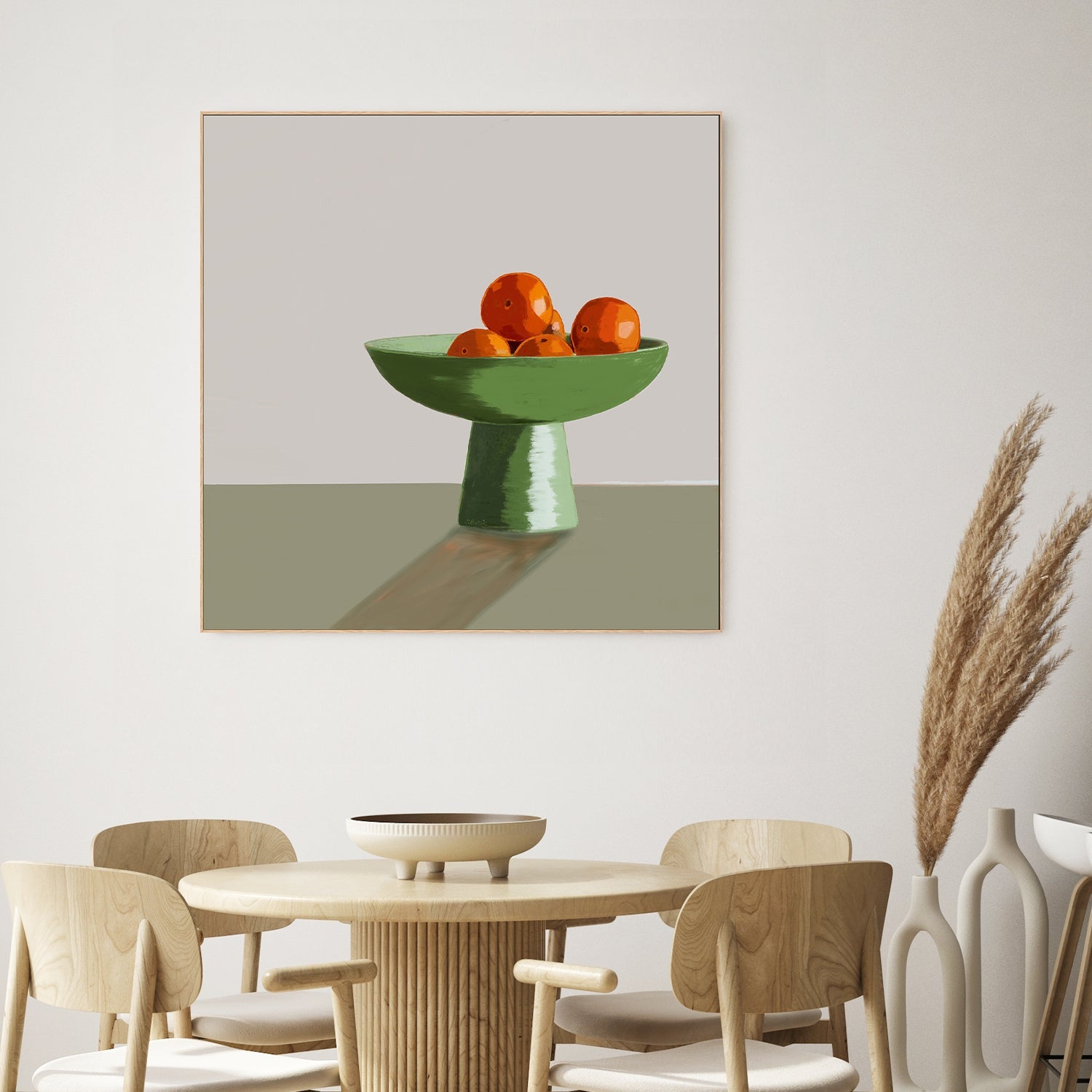 wall-art-print-canvas-poster-framed-Oranges Green Bowl, Style B , By Sharyn Bursic-2