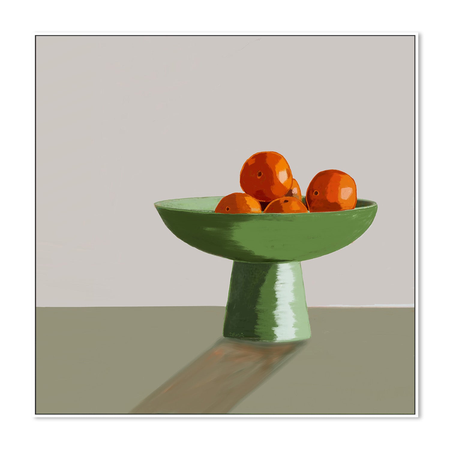 wall-art-print-canvas-poster-framed-Oranges Green Bowl, Style B , By Sharyn Bursic-4