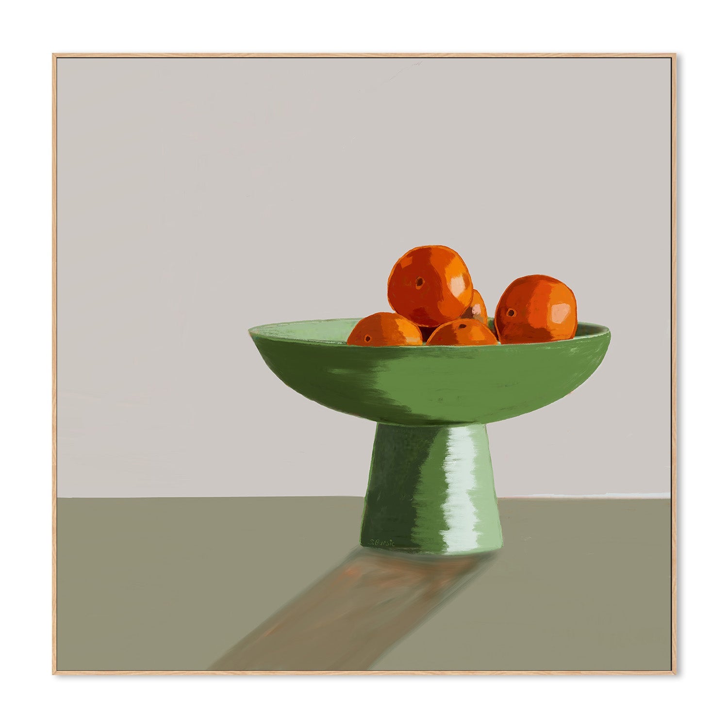 wall-art-print-canvas-poster-framed-Oranges Green Bowl, Style B , By Sharyn Bursic-5